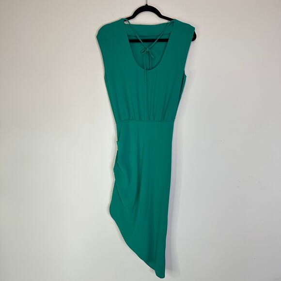 Amanda Uprichard Fabianna Asymmetrical Dress in Atlantis Size Small - Picture 5 of 8